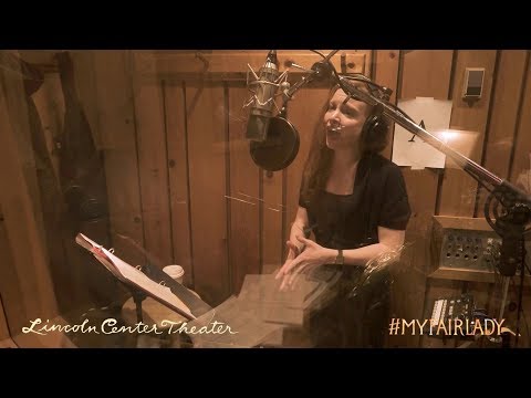 Recording "The Rain in Spain" for the cast album of My Fair Lady at Lincoln Center
