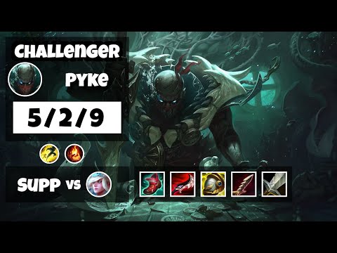 Pyke 11.11 Gameplay Challenger Replay S11 Support (5/2/9) - BR