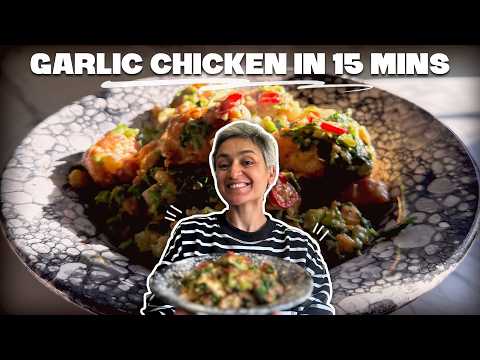 Quick Garlic Chicken with Spring Onions