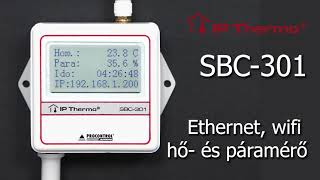 SBC-301 Ethernet hő- és páratartalom-mérő