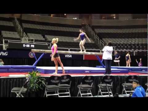 Sabrina Vega - Beam - 2012 U.S. Olympic Trials (Podium Training)