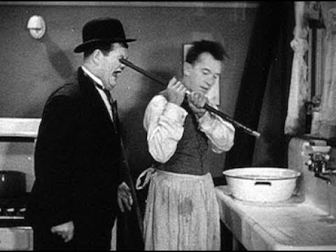 Comedy Gold: Can Laurel Help Hardy Clean Up His House?