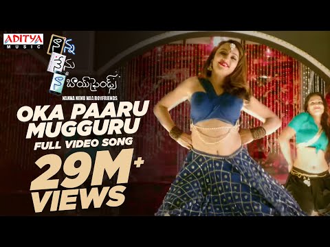 Oka Paaru Mugguru Full Video Song || Naanna Nenu Naa Boyfriends Movie  || HebahPatel,Ashwin