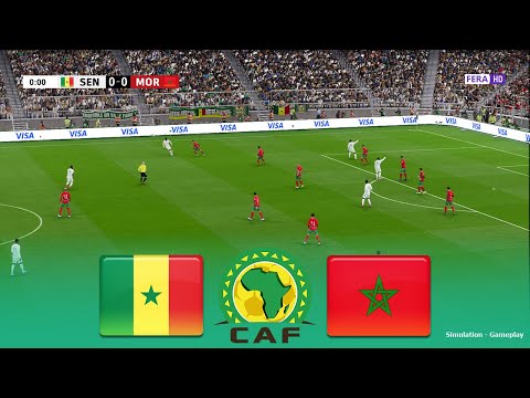 SENEGAL vs MOROCCO Live | CAF Africa Cup of Nations 2026 Final | Simulation PES 2021 Gameplay