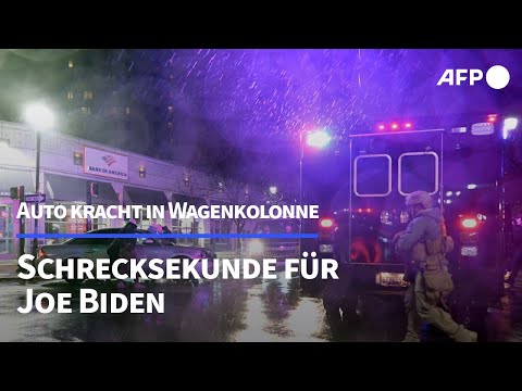 Auto kracht in Wagenkolonne von Joe Biden | AFP