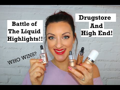 Battle of the Liquid Highlighters | Cover fx vs Iconic London vs Marc Jacobs Vs Barry M