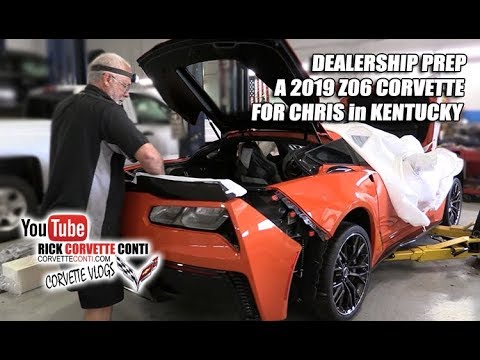 WATCH FULL PREP OF A 2019 ORANGE Z06 FOR CHRIS in KENTUCKY Video