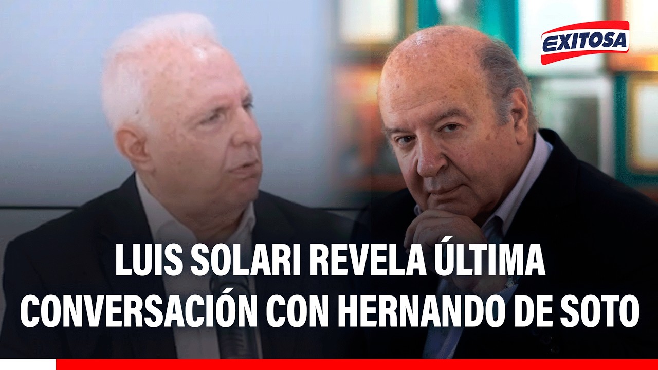 🔴🔵 Luis Solari revela última conversación con Hernando de Soto