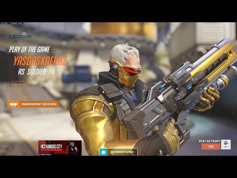 POTG! 19K DMG! SUREFOUR INSANE REAPER + SOLDIER 76 GAMEPLAY OVERWATCH 2