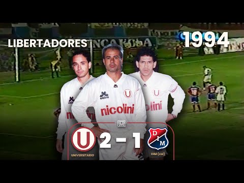 Universitario 2-1 DIM (col) | Año 1994 | Partido completo | Copa Libertadores ⚽🎞