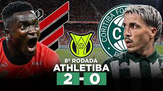 ATHLETICO VENCE O CLÁSSICO ATHLETIBA E SOBE NA TABELA DO BRASILEIRÃO! ATHLETICO-PR 2 x 0 CORITIBA