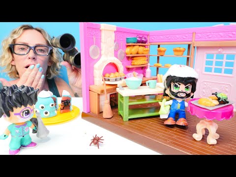 Nicole macht in der Bäckerei Inspektion - Spielzeug Video für Kinder Spielspaß mit Sylvanian