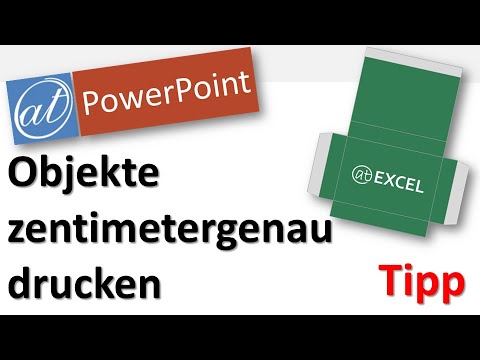 PowerPoint - zentimetergenau drucken - Maßstab 1:1