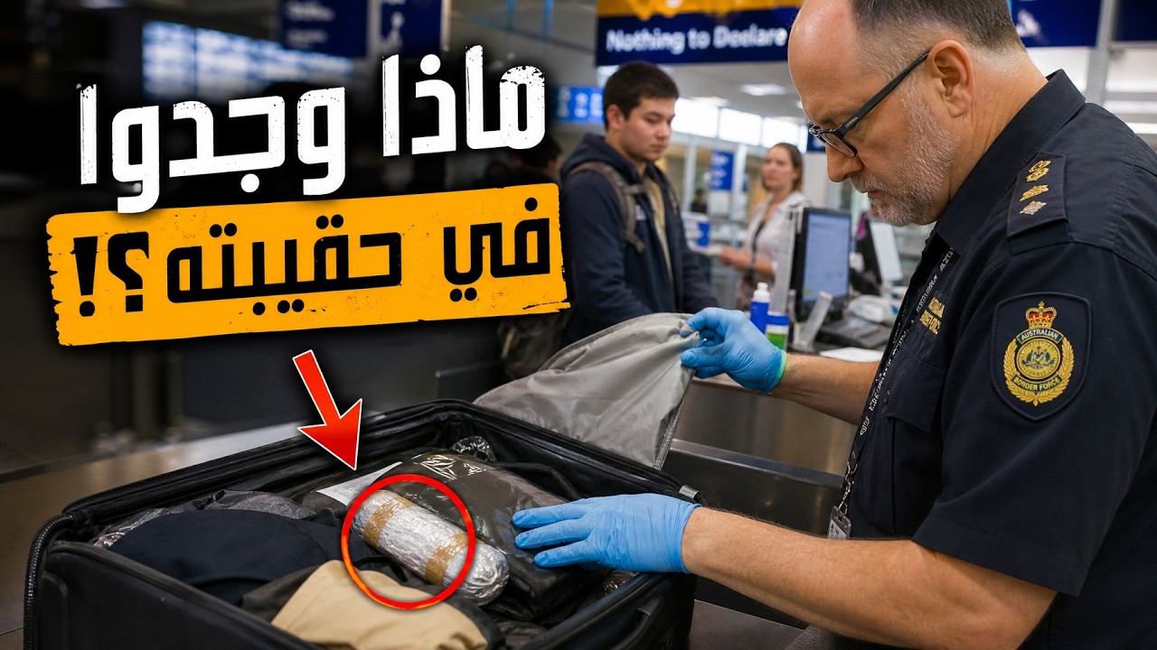 وثائقي امن المطارات | ضابط الحدود شكّ فيه للحظة… وما اكتشفه أثناء التفتيش كا?