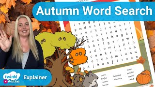 Autumn Fun Word Search Activity
