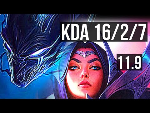 NOCTURNE vs IRELIA (MID) | Rank 4 Nocturne, 8 solo kills, Legendary, 16/2/7 | BR Challenger | v11.9