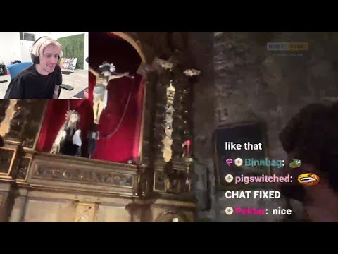 xQc reacts to streamer praying for Forsen