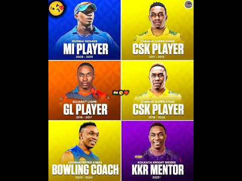 DJ Bravo's IPL Journey 🩷 #shorts #ipl