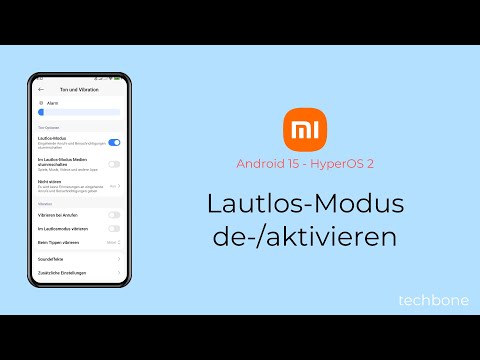 Lautlos-Modus aktivieren oder deaktivieren - Xiaomi [Android 15 - HyperOS 2]