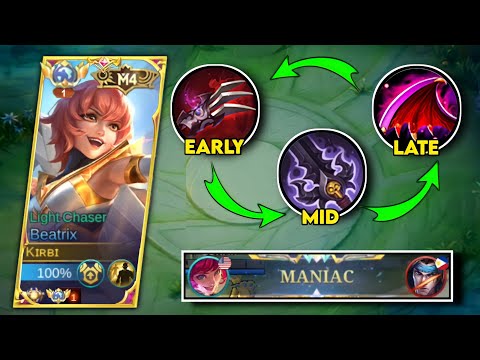 NEW BEATRIX PERFECT BUILD!🔥EARLY TO LATE GAME BRUTAL DAMAGE!