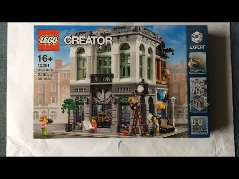LEGO Creator Expert 10251 "Brick Bank" Unboxing, Speedbuild & Review
