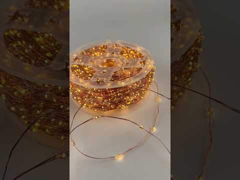 LED гірлянда новорічна Крапля роси 4000LED 200м колір Теплий Білий, режим: мерехтить кожен 10 діод, від 220В мідний провід