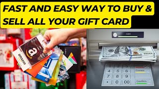 How to Buy and Sell gift cards /Simple ways to trade gift card