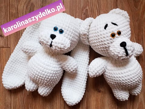 🐻🐼Maskotki na szydełku ,"WidziMisie", prawie bez zszywania cz.1 Miś, Panda