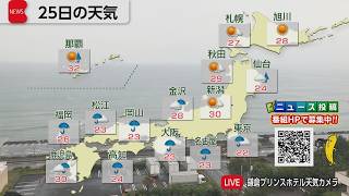 6月25日の天気