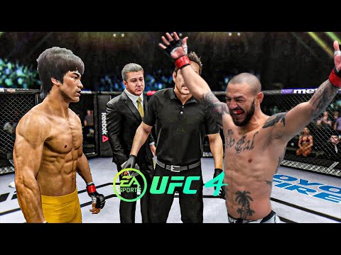 Bruce Lee vs Cub Swanson   EA Sports UFC 4   Epic Fight 🔥🐲