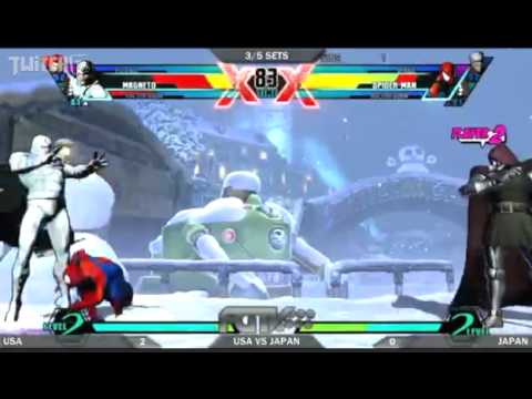 【UMVC3】USA all-star team vsNippon（Japan）all-star team2