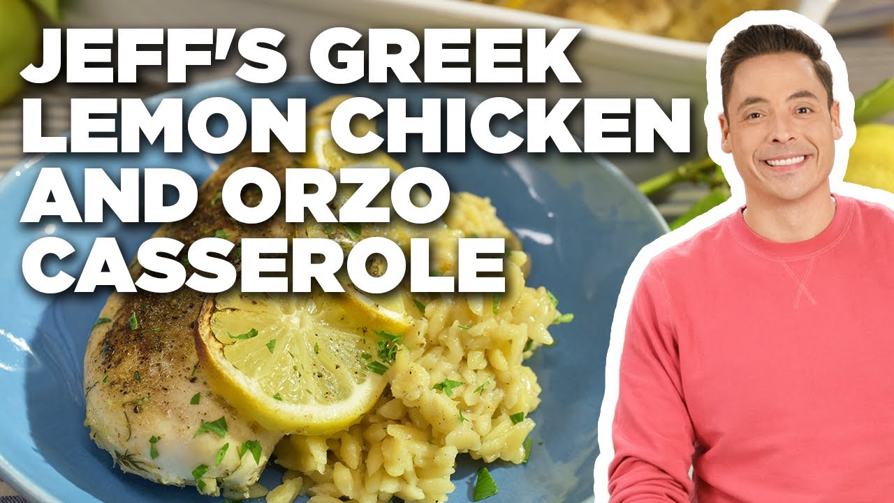 Jeff Mauro's Greek Lemon Chicken and Orzo Casserole