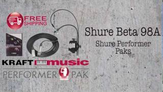 Video thumbnail for Kraft Music - Shure Beta 98A Miniature Cardioid Microphone Presentation by Kraft Music