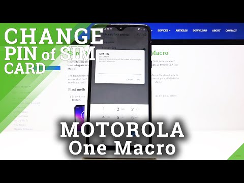 How to Set Up PIN on the SIM in MOTOROLA One Macro – SIM Card Lock