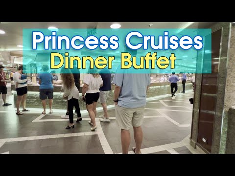 Princess Cruises Buffet Dinner Food Tour
