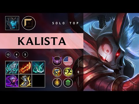 Kalista Top vs Irelia - NA Master Patch 25.22