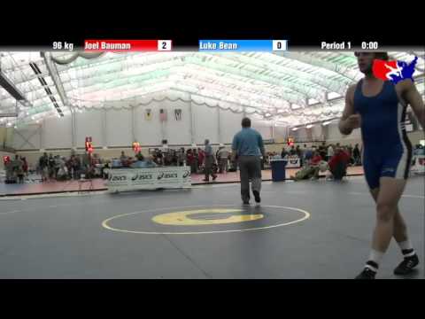 Joel Bauman vs. Luke Bean at 2013 ASICS University Nationals - FS