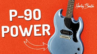 Video thumbnail for Harley Benton - DC-60 Junior - P90 Roar by Harley Benton
