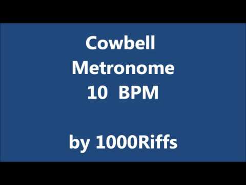 Cowbell Metronome 10 BPM - Beats Per Minute