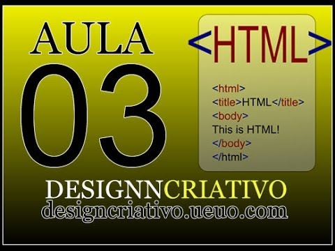 Curso Básico de HTML Aula 03 - Professor Pierro