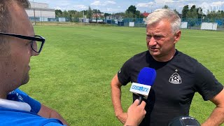 Trener Jarosław Skrobacz po sparingu Ruch Chorzów 3-0 Odra Opole (25.06.2022)
