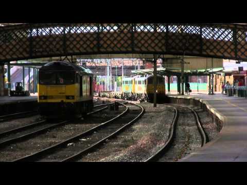 Afternoon Traffic through Carlisle Station on the West Coast Main Line 17th August 2015