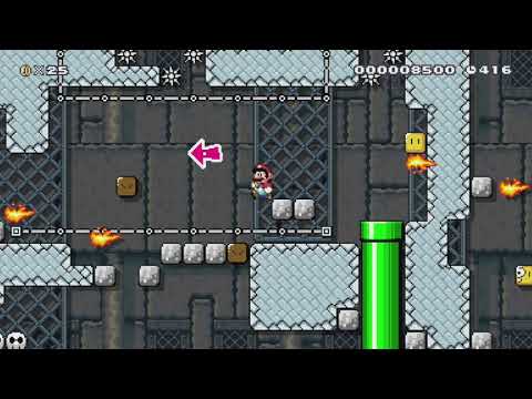 Swiftskull Keep by Clopy - Super Mario Maker - No Commentary 1bq