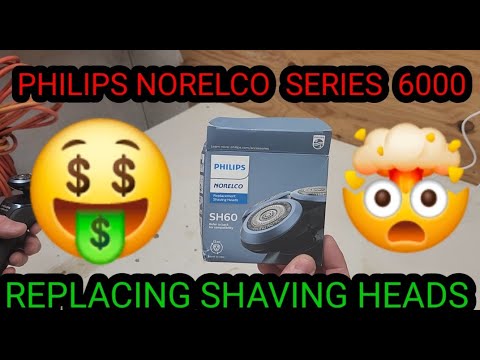 PHILIPS NORELCO SERIES 6000 REPLACING SHAVING HEADS