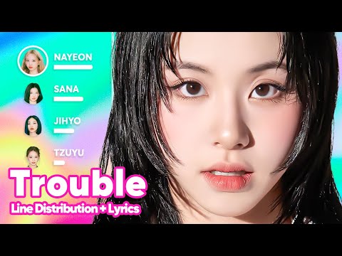 TWICE - Trouble (Line Distribution + Lyrics Karaoke) PATREON REQUESTED