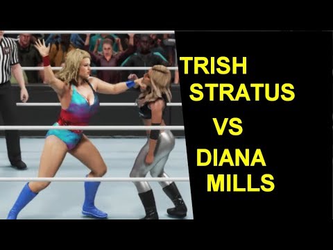 WWE 2K19 Trish Stratus vs Diana Mills - No Holds Barred