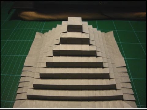 Origami How to make a Pyramid | The Secrets of Origami