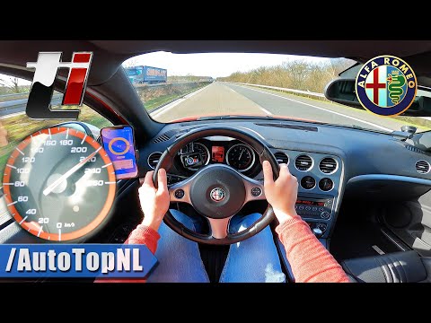 Alfa Romeo 159 3.2 V6 TOP SPEED on Autobahn [NO SPEED LIMIT] by AutoTopNL