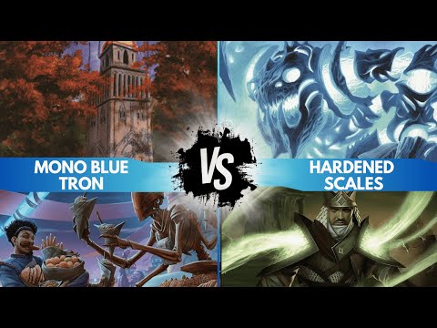 Mono Blue Tron vs Hardened Scales Modern Paper Gameplay