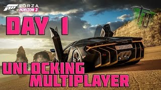 FORZA HORIZON 3: DAY 1 - UNLOCKING MULTIPLAYER